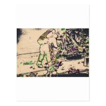 One Giant Leap For Mankind...spacewalk watercolor Post Card