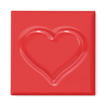 one heart 15 05 fridge magnet