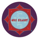 One Heart Lotus Sticker