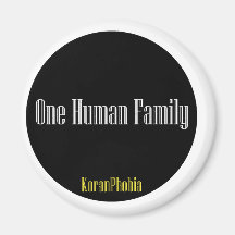 One Human Family Refrigerator Magnet