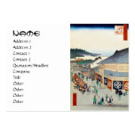 One Hundred Famous Views of Edo Ando Hiroshige Business Card Templates