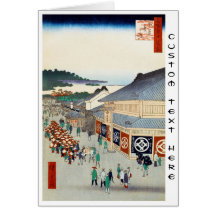 One Hundred Famous Views of Edo Ando Hiroshige Greeting Card