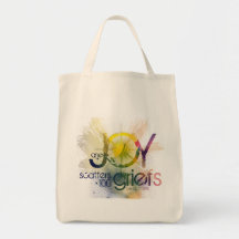 one joy scatters a hundred griefs canvas bag