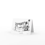 One Knight's Rest Vintage Caricature Greeting Card