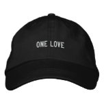 one love embroidered hats