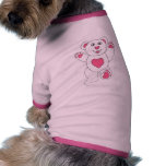 One Lucky Teddy pink pet clothing