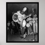 One Man Band Asheville, NC 1938 Print