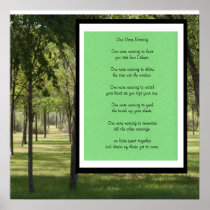 One More Morning Poetry Poster