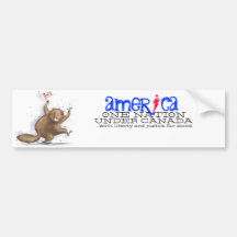One Nation Under Canada Bumper Stickers