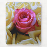 One of a Kind Love, Unique Beauty Pink Yellow Rose mousepads