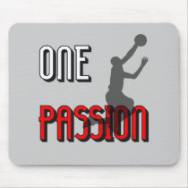 One passion basketball mousepad