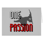 one passion snowboarding greeting card