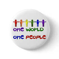One People Pinback Button