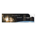 One Percent for Space Bumper Sticker bumper stickers