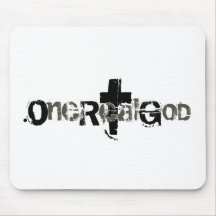 One Real God Mouse Pad
