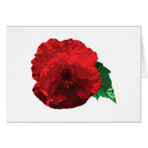 One Red Poppy Card