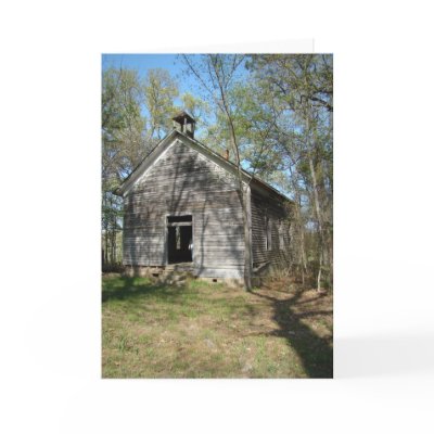 ONE ROOM SCHOOL HOUSE GREETING CARDS by MAPASUE