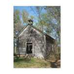 One Room School  Post Card