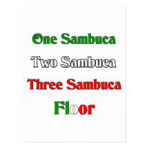 One Sambuca Post Card