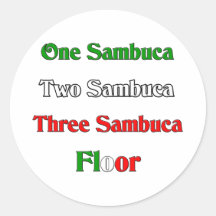 One Sambuca Sticker