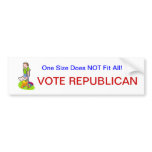 One Size 1 bumper stickers
