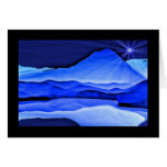 One star rising greeting cards