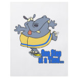 one step at a time funny dieting hippo flyers