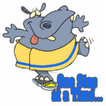 one step at a time funny dieting hippo photo sculptures