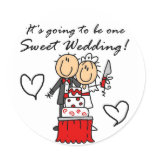 One Sweet Wedding T-shirts and Gifts stickers