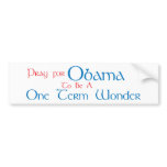 One Term Wonder bumper stickers