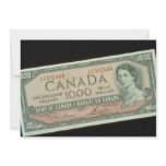 One thousand dollar bill custom invitation