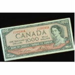 One thousand dollar bill photo sculptures