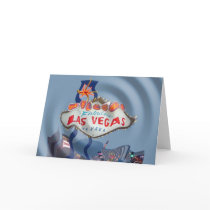 One to Many "Having a Blast" Las Vegas Announcemen Greeting Cards