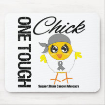 One Tough Chick Brain Cancer Warrior Mousemat