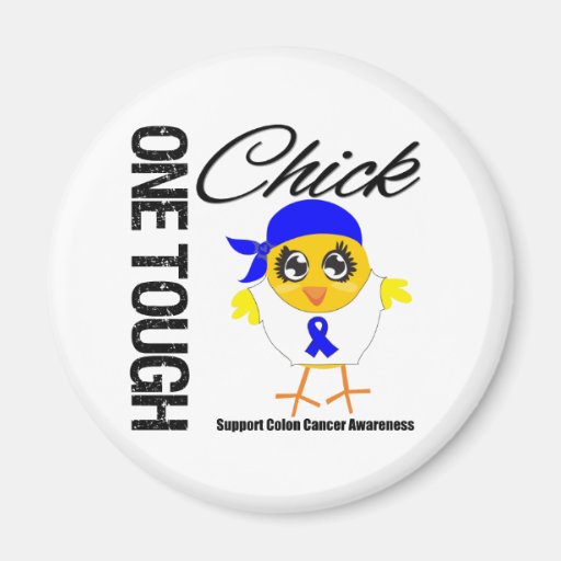 One Tough Chick Colon Cancer Warrior Magnet