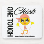 One Tough Chick Endometrial Cancer Warrior Mouse Mat