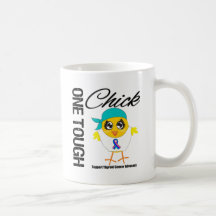 One Tough Chick Thyroid Cancer Warrior Mugs