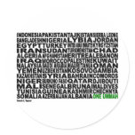 One Ummah Countries stickers