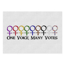 One Voice, Many Votes Business Card Templates