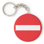 one-way street icon key chains