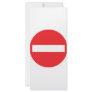 one-way street icon personalized rack card