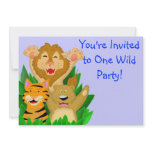 One Wild Party Animal Invitation
