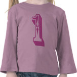 ONE Wood Style pink long sleeve Tee Shirts