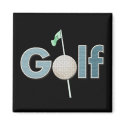 "One Word: Golf" magnets