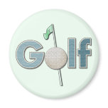 "One Word: Golf" magnets