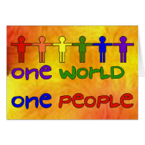 One World Greeting Card