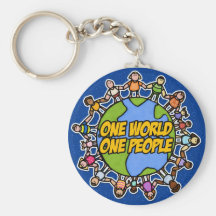 one world one people key chain