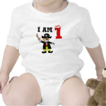 One year old birthday boy ( pirate ) baby creeper