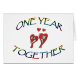 ONE YEAR TOGETHER CARDS