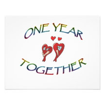 ONE YEAR TOGETHER CUSTOM INVITATION